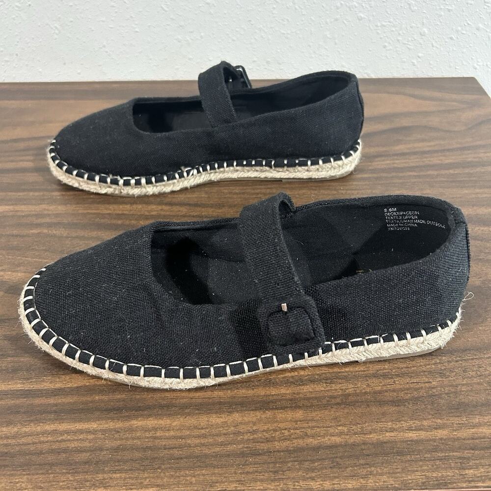 Haute Hippie Cecily‎ Women’s Shoes Espadrilles Mary Jane Black Size 8.5 M Flats - Picture 5 of 7